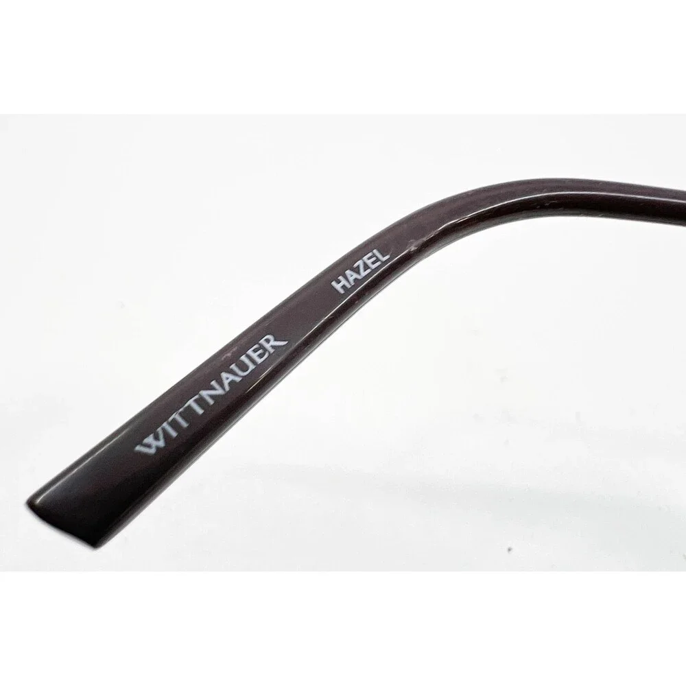 Wittnauer Eyeglasses Brown Hazel Filigree Temple Full Rim Frames 51-17-135